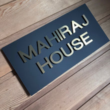 Lataa kuva Galleria-katseluun, Modern Extra Large Three-Dimensional House Name / Address Sign - 60 x 30 cm - KREATIV DESIGN -Signs