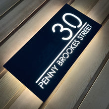 Load image into Gallery viewer, Extra Large Illuminated House Sign Low voltage LED 56 cm x 28 cm - Kreativ Design Ltd