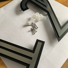 Load image into Gallery viewer, Art Deco Modern Style House Number Sign - Kreativ Design Ltd