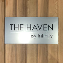 Load image into Gallery viewer, Modern Rectangle House Name / Address Sign 60 cm x 30 cm - Kreativ Design Ltd