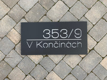 Load image into Gallery viewer, Modern Rectangle House Name / Address Sign 60 cm x 30 cm - Kreativ Design Ltd