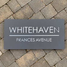Load image into Gallery viewer, Modern Rectangle House Name / Address Sign 60 cm x 30 cm - Kreativ Design Ltd
