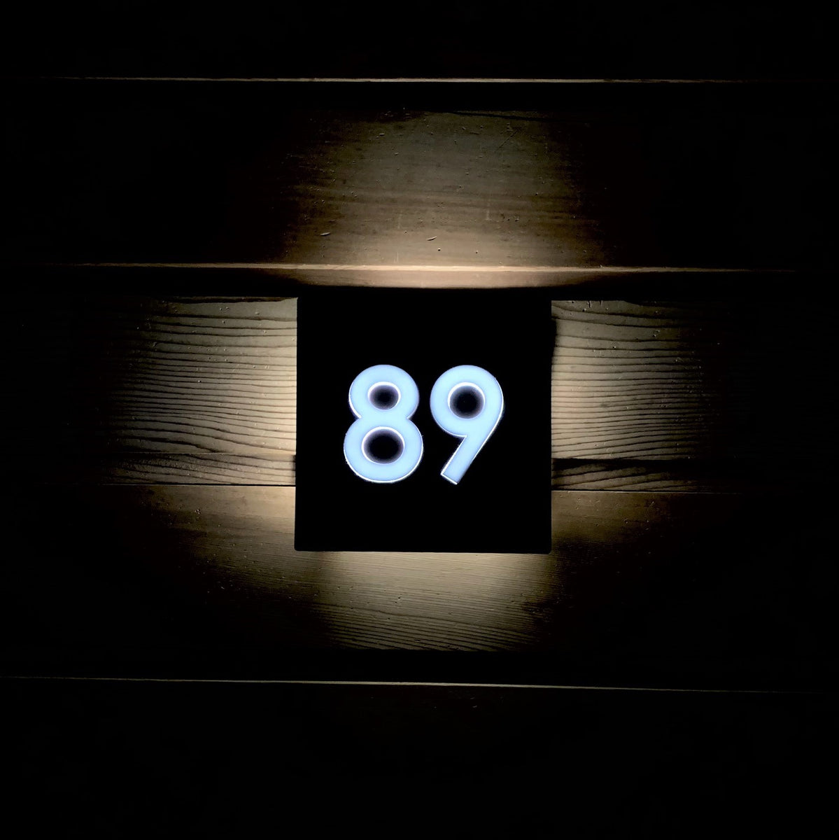 Illuminated LED Modern 3D Number Sign Backlit Square House Sign Kreativ Design Ltd