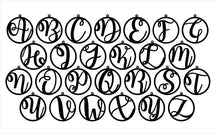 Load image into Gallery viewer, Modern Large Silver Glitter Script Christmas Tree Decorations - Kreativ Design Ltd