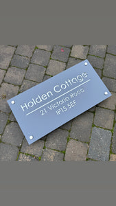 Extra Large House Name / Address Sign 80 cm x 40 cm - KREATIV DESIGN -