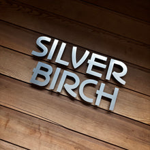 Lataa kuva Galleria-katseluun, Modern Floating House Name Sign Lettering