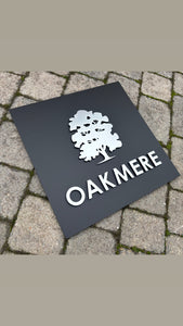 Extra Large Square Three-Dimensional Modern House or Business Sign - 60 x 60 cm - KREATIV DESIGN -Signs