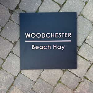 Extra Large Square Three-Dimensional Modern House or Business Sign - 60 x 60 cm - KREATIV DESIGN -Signs