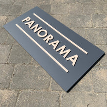 Lataa kuva Galleria-katseluun, Modern Extra Large Three-Dimensional House Name / Address Sign - 60 x 30 cm - KREATIV DESIGN -Signs