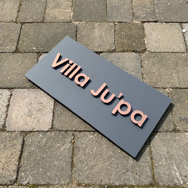 Large Modern 3D Stand Out Bold Lettering House Name / Address Sign 40 ...