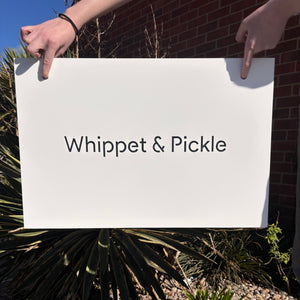Modern Double Sided Swing Sign / Laser Cut Hanging Signs - KREATIV DESIGN -