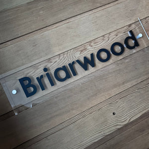 Floating Three-Dimensional 3D House Name / Address Sign Extra Large (2 sizes) - KREATIV DESIGN -Signs