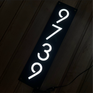Extra Large Illuminated House Name Sign | Bespoke Backlit Address Plaque 15 cm x 60 cm - KREATIV DESIGN -Signs