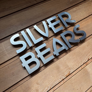 Modern Floating House Name Sign Lettering