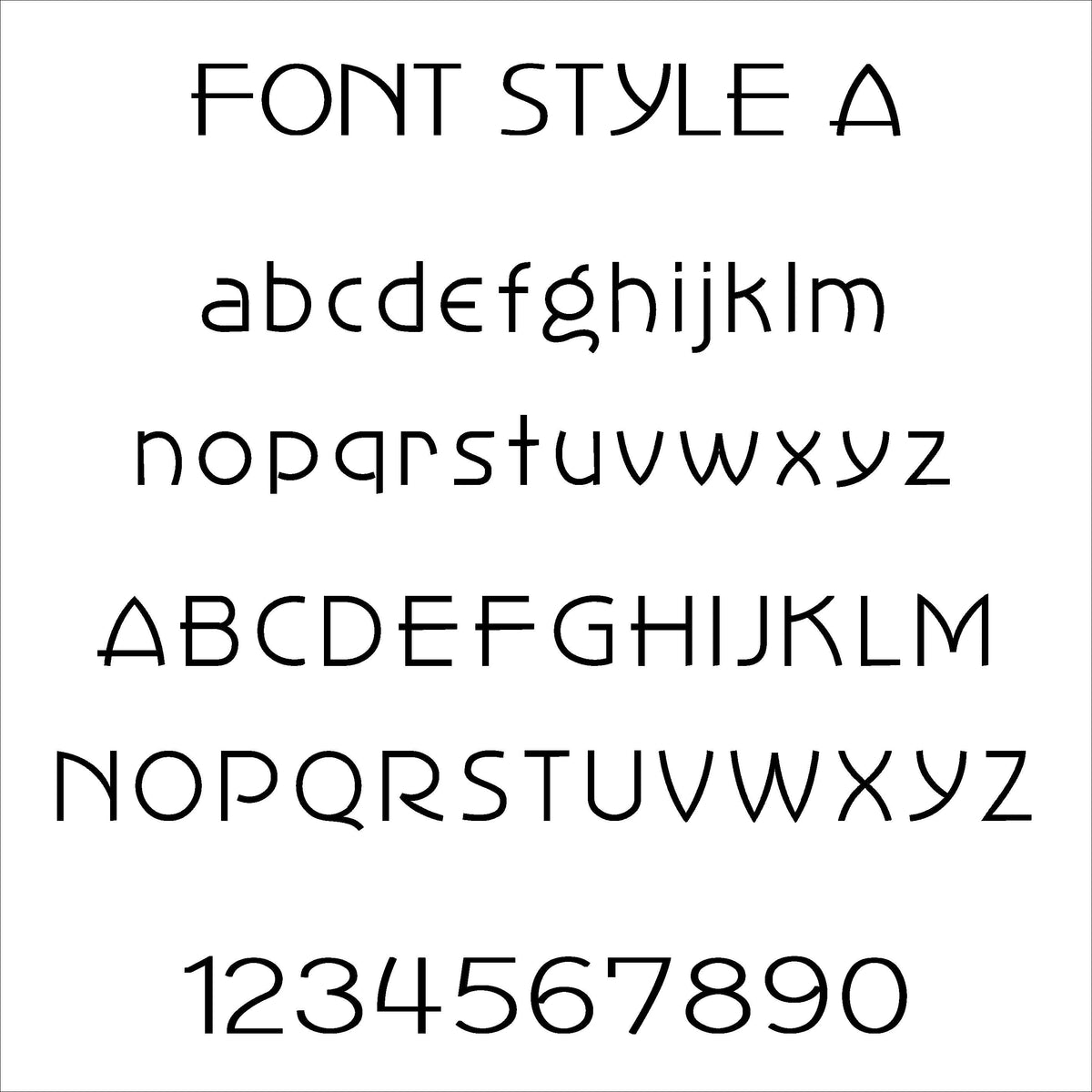 Large Square Modern 3D Stand Out Bold Lettering House Name / Address S