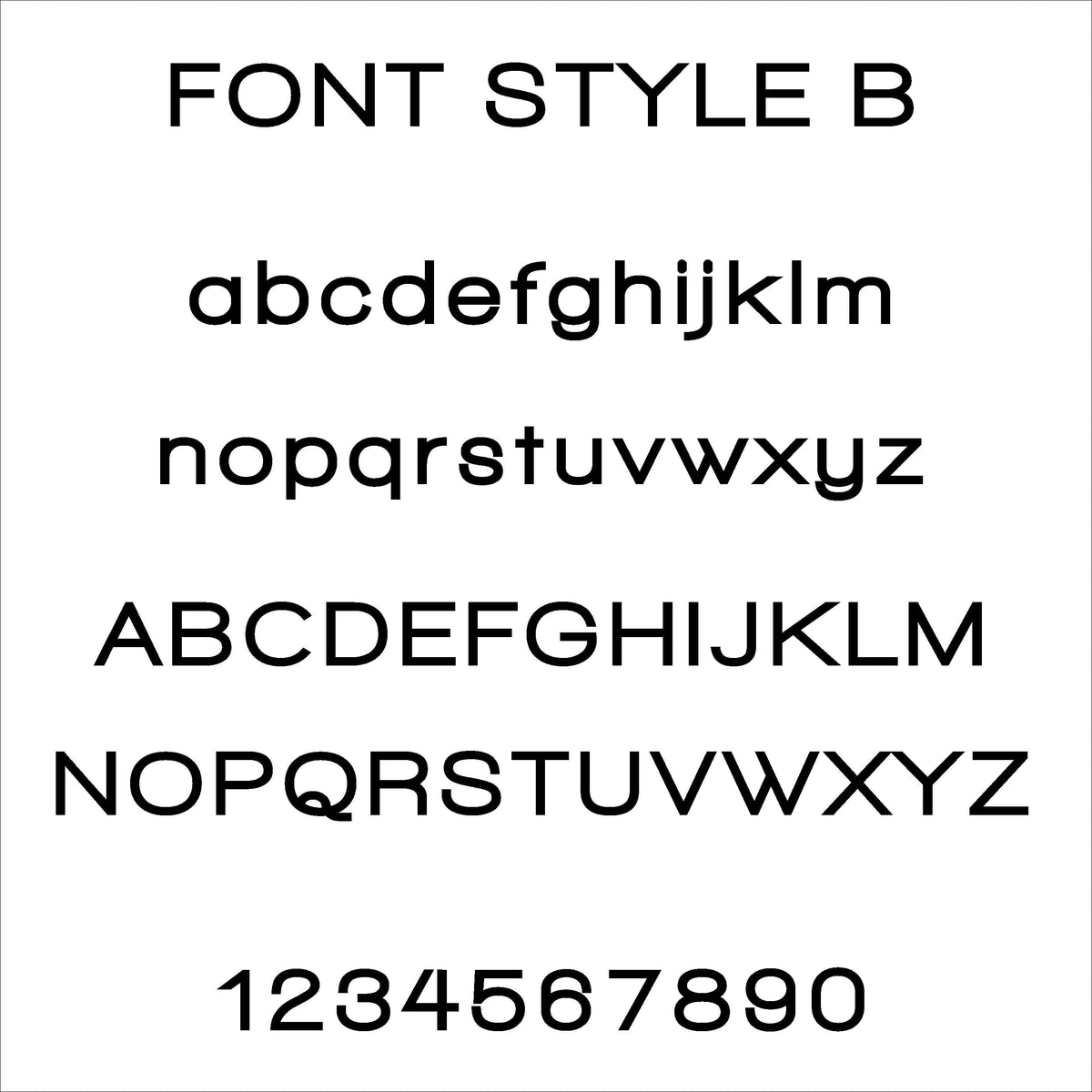 Large Square Modern 3D Stand Out Bold Lettering House Name / Address S