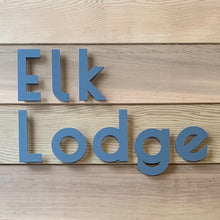 Load image into Gallery viewer, Modern Floating House Name Sign Lettering - KREATIV DESIGN -