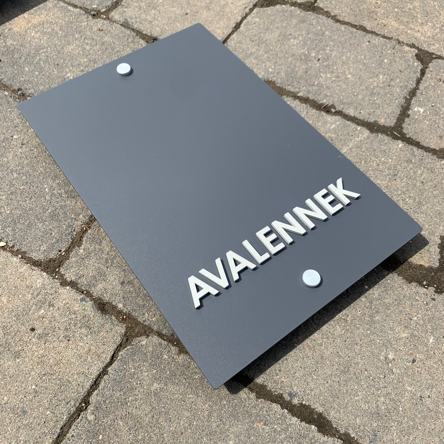 Large Modern 3D Stand Out Bold Lettering House Name / Address Sign 30 ...