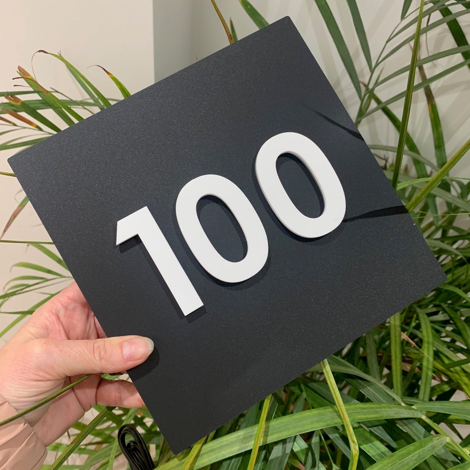 Modern 3D Number Sign - Square House Sign – Kreativ Design Ltd