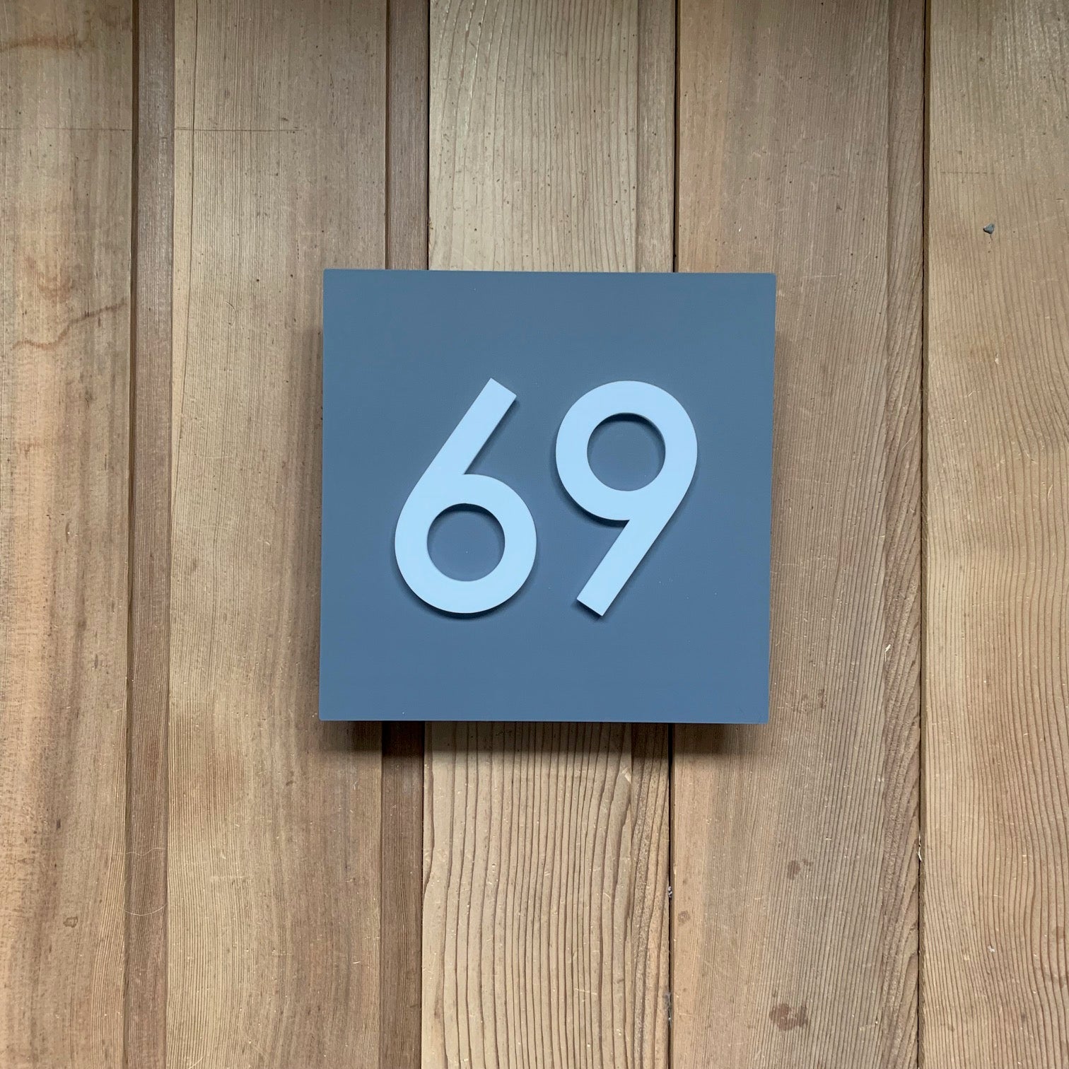Modern 3D Number Sign - Square House Sign – Kreativ Design Ltd