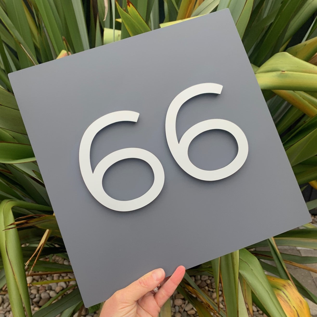 Modern 3D Number Sign - Square House Sign – Kreativ Design Ltd
