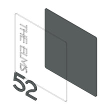 Afbeelding in Gallery-weergave laden, Modern Square House Address Sign with 3D Digits 20 cm x 20 cm - Kreativ Design Ltd 