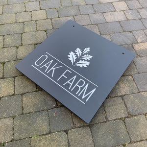 Modern Double Sided Swing Sign / Laser Cut Hanging Signs - Kreativ Design Ltd 