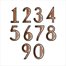 Afbeelding in Gallery-weergave laden, Art Deco Modern Style House Number Sign - Kreativ Design Ltd 