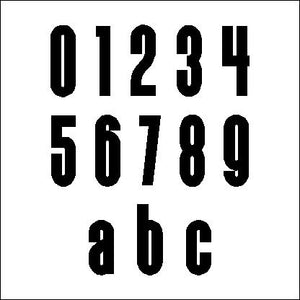 Individual House Number (Digit) Sign 20 cm tall - KREATIV DESIGN -Digits Sign