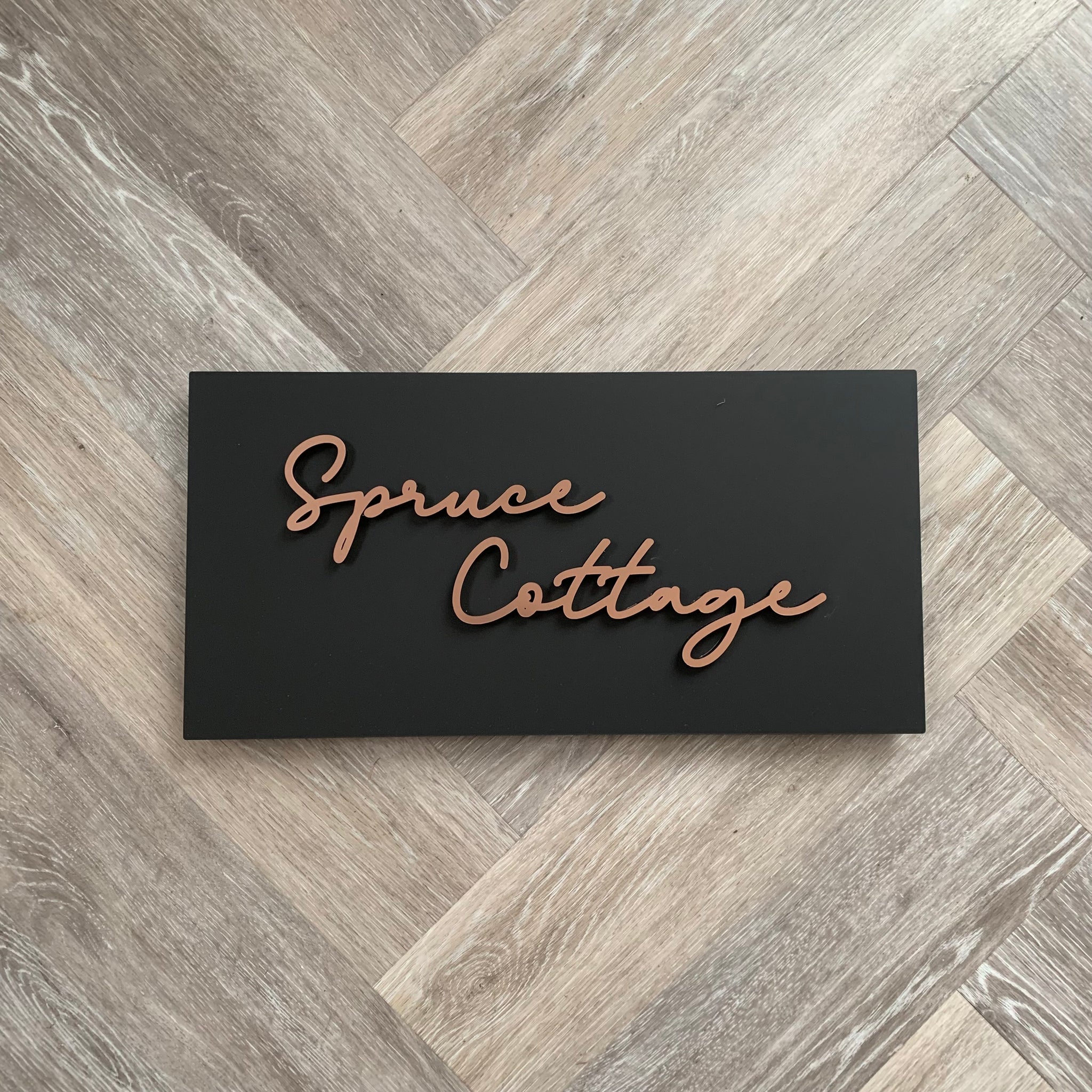 Modern 3D Stand Out Handwriting Script Style House Name / Address Sign ...