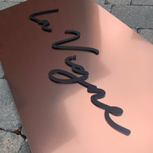 Lataa kuva Galleria-katseluun, Extra Large Stunning 3D Handwriting Script Style Modern House Name / Address Sign 60 cm x 30 cm - KREATIV DESIGN -