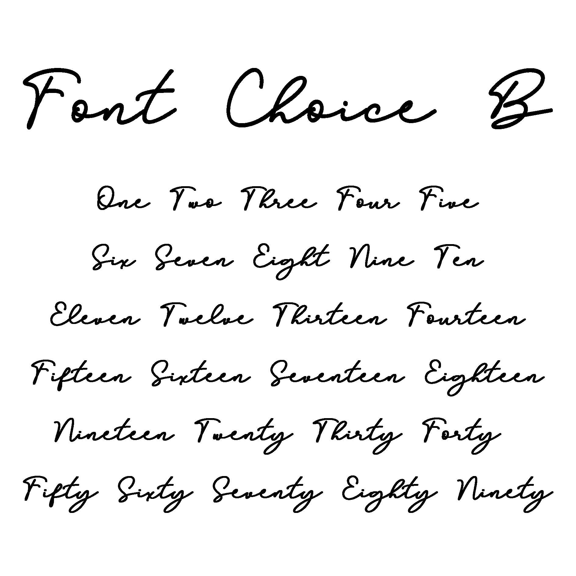 Modern 3D Handwriting Script Style House Number Sign 40 cm x 20 cm ...