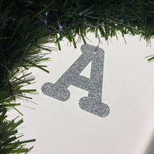 Lataa kuva Galleria-katseluun, Large Christmas Tree Letter Initial Decoration Laser Cut Hanging Baubles. - Kreativ Design Ltd 