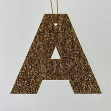 Load image into Gallery viewer, Large Christmas Tree Letter Initial Decoration Laser Cut Hanging Baubles. - Kreativ Design Ltd 