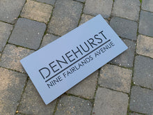 Afbeelding in Gallery-weergave laden, Modern Rectangle House Name / Address Sign 60 cm x 30 cm - Kreativ Design Ltd 