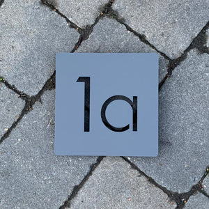 Modern Square House Number Sign 15 cm x 15 cm - Kreativ Design Ltd 