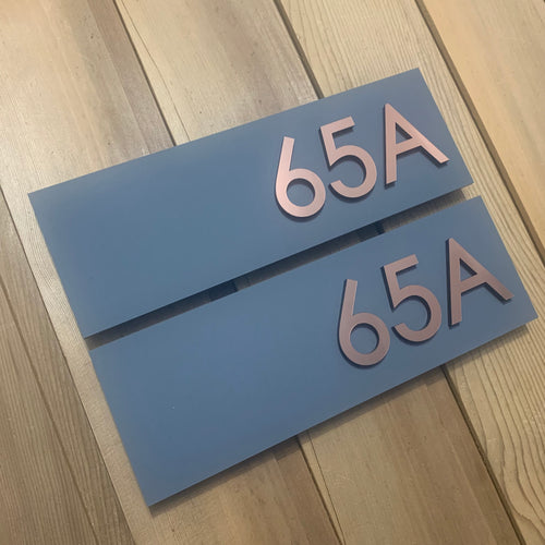 Modern 3D Digit House or Flat Number Sign 30 cm x 10 cm - KREATIV DESIGN -