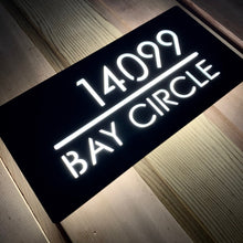 Charger l&#39;image dans la galerie, Extra Large Illuminated House Sign Low voltage LED 56 cm x 28 cm - Kreativ Design Ltd 