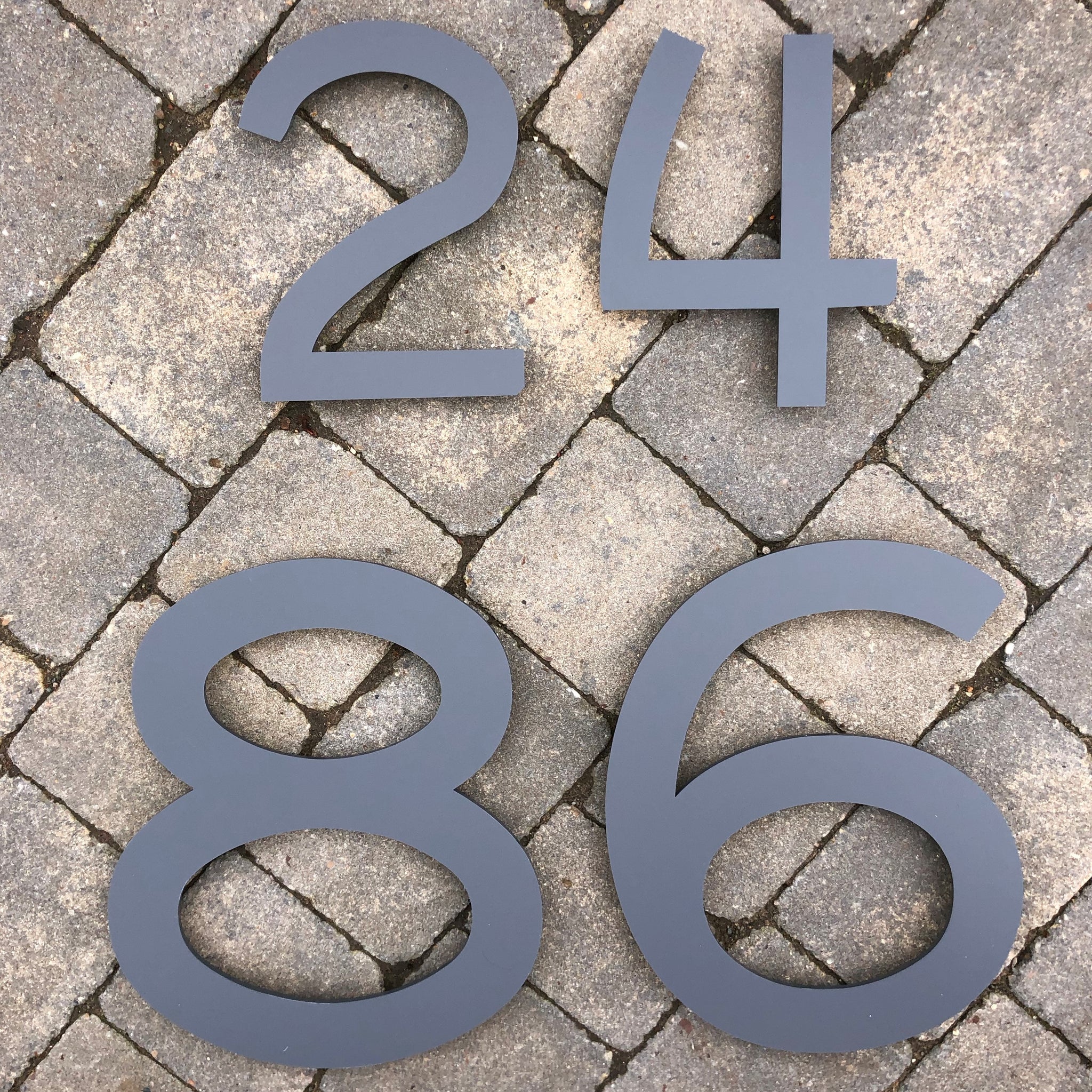 Numbers Sign Color. Individual Individual House Digit Number Sign Large 30 cm tall – Kreativ Design Ltd