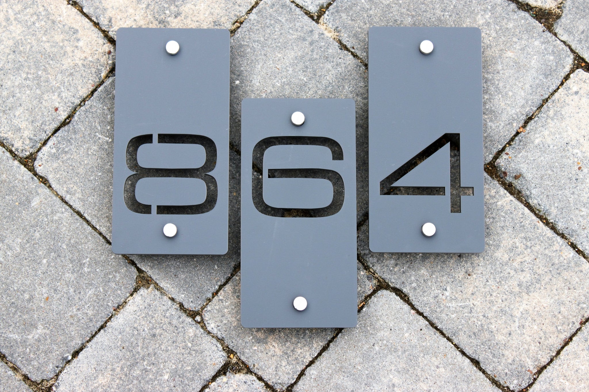 Laser Cut Modern Rectangular House Numbers 10 cm x 20 cm – Kreativ ...