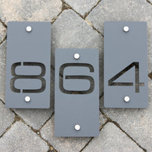 Charger l&#39;image dans la galerie, Individual Rectangular Number Sign 10 cm x 20 cm Portrait Orientation - Kreativ Design Ltd 