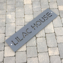 Lataa kuva Galleria-katseluun, Modern Long Large Rectangle House Name / Address Sign 80 cm x 20 cm - Kreativ Design Ltd 