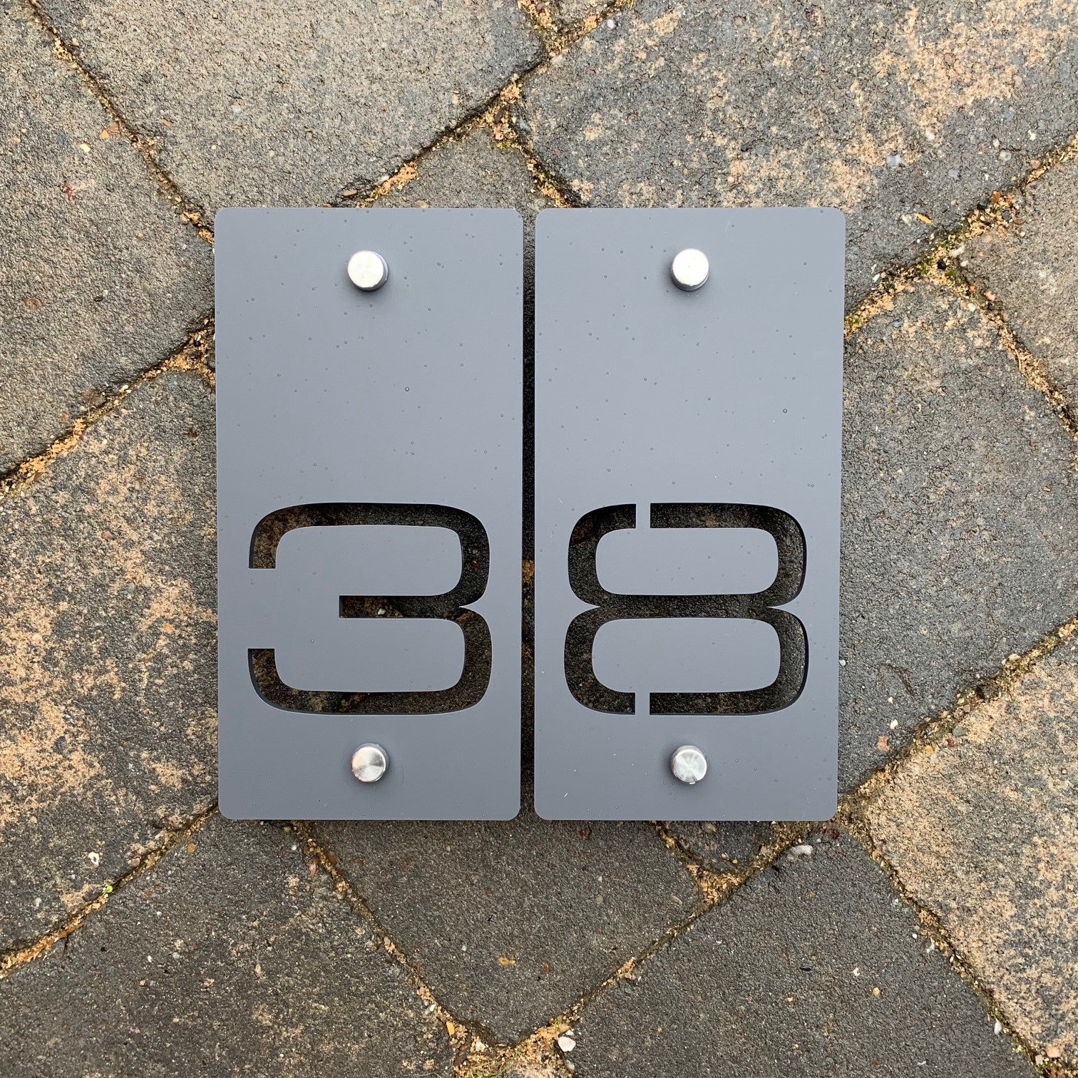 Laser Cut Modern Rectangular House Numbers 10 cm x 20 cm – Kreativ ...