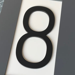 NEW Illuminated LED Backlit 3D Digit House Sign/Bespoke Number Plaque - 2 sizes available - Kreativ Design Ltd 