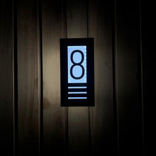 Laden Sie das Bild in den Galerie-Viewer, NEW Illuminated LED Backlit 3D Digit House Sign/Bespoke Number Plaque - 2 sizes available - Kreativ Design Ltd 