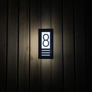 NEW Illuminated LED Backlit 3D Digit House Sign/Bespoke Number Plaque - 2 sizes available - Kreativ Design Ltd 