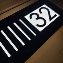 Laden Sie das Bild in den Galerie-Viewer, NEW Illuminated LED Backlit 3D Digit House Sign/Bespoke Number Plaque - 2 sizes available - Kreativ Design Ltd 