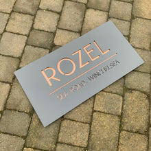 Afbeelding in Gallery-weergave laden, Rectangle House Name / Address Sign 80 cm x 40 cm - Kreativ Design Ltd 