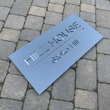 Afbeelding in Gallery-weergave laden, Rectangle House Name / Address Sign 80 cm x 40 cm - Kreativ Design Ltd 