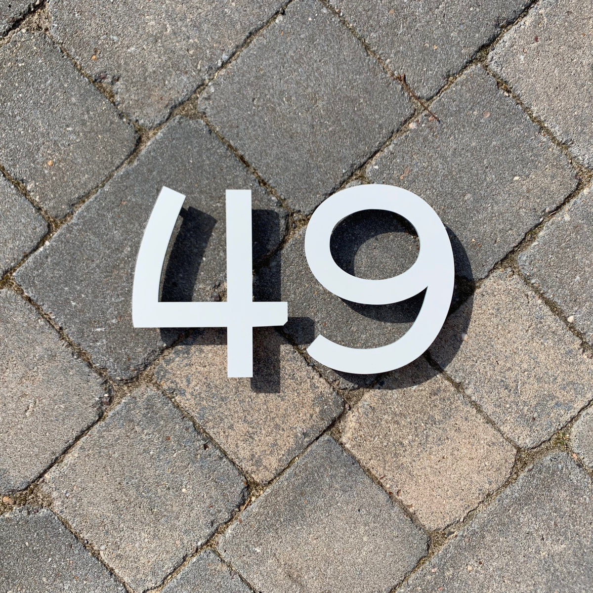 Individual House Number Digit Sign 15 cm tall – Kreativ Design Ltd